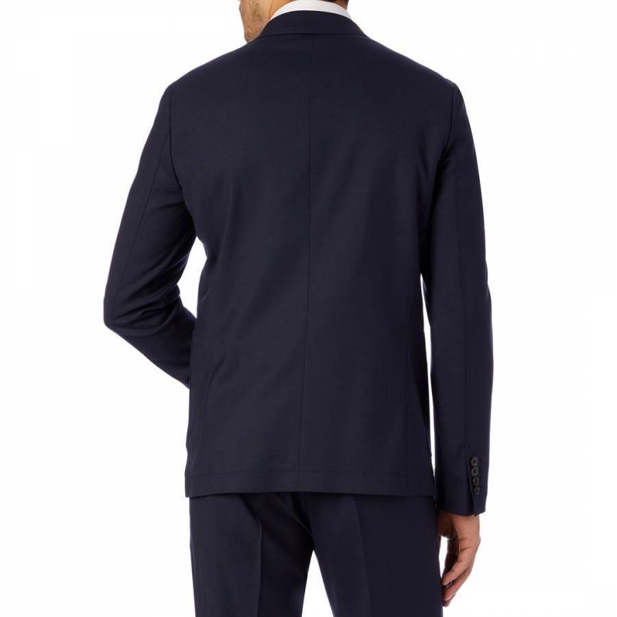 Navy Patch Pocket Wool Suit Jacket - BrandAlley
