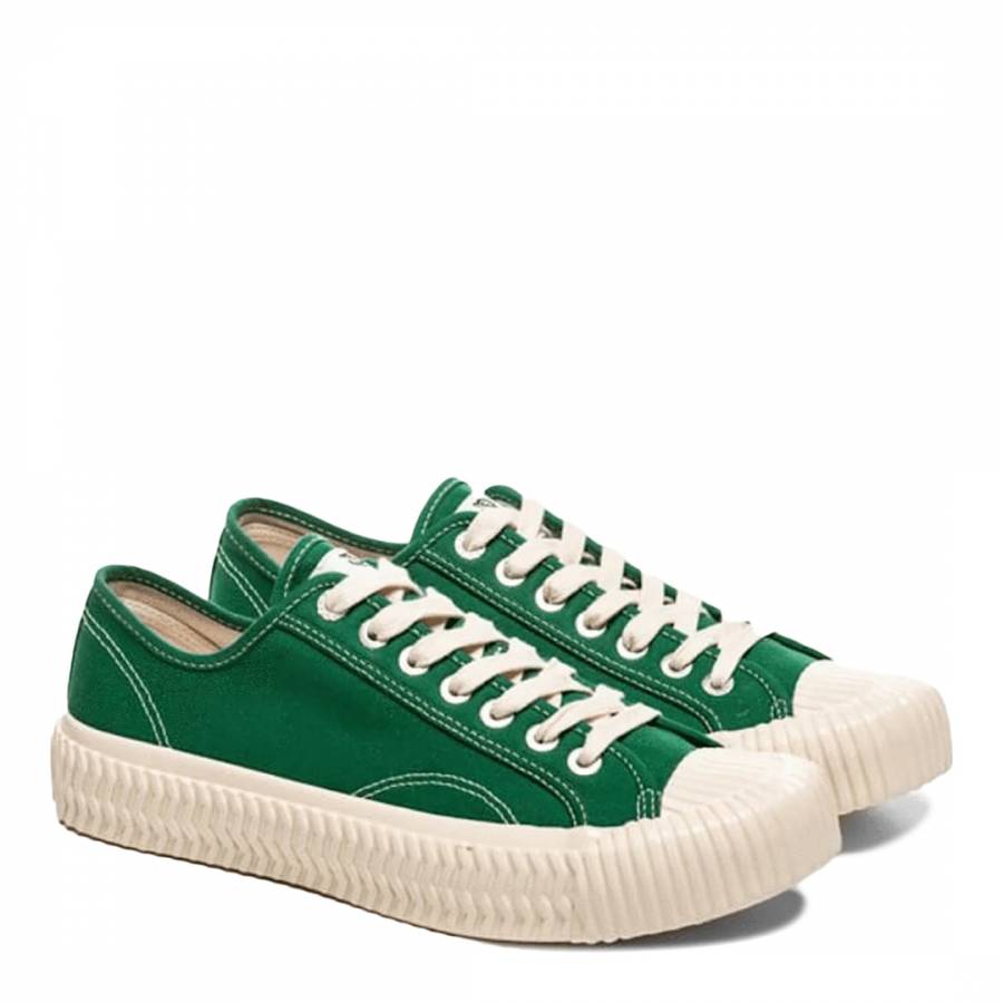 Forest Green Cancas Low Sneakers - BrandAlley