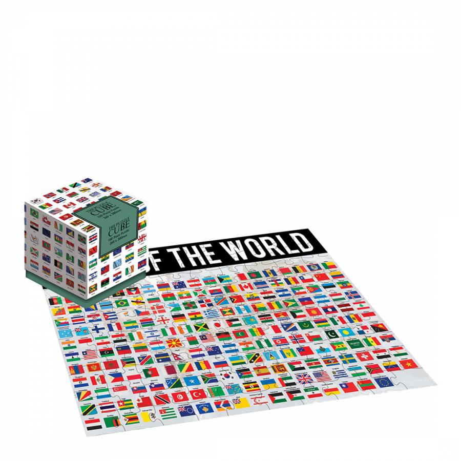 Jigsaw Puzzle Cube Flags of The World 100 Pieces Earth Countries UK for sale online