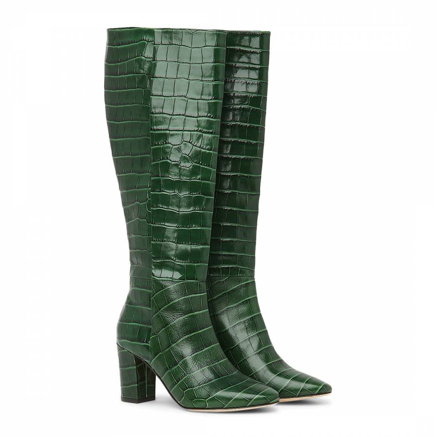 Green Sirena Knee Boots - BrandAlley