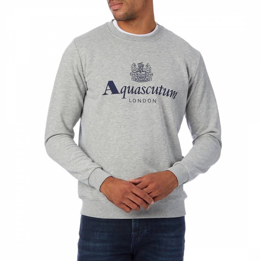 Aquascutum Royal Logo Navy Sweatshirt 