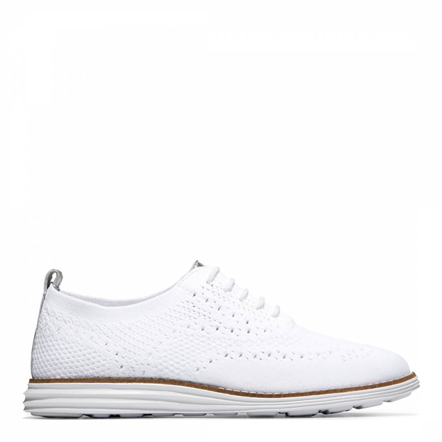 White Grandpro Wingtip Oxford Shoes - BrandAlley