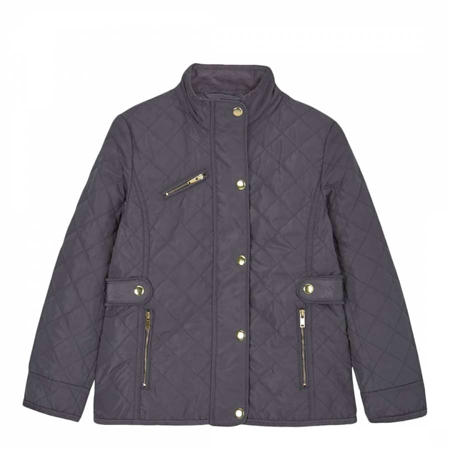 Grey Light Quilted Jacket - BrandAlley