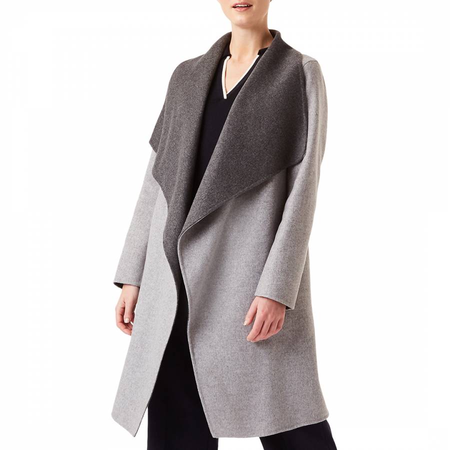 Grey Gabriella Wool Coat - BrandAlley