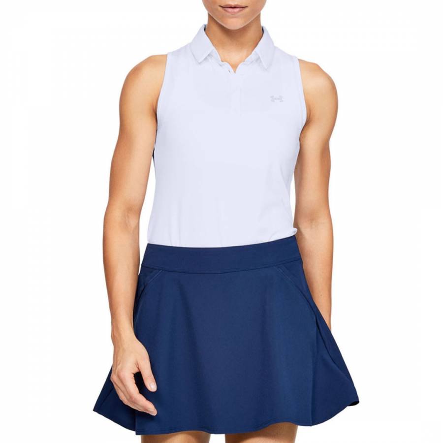 Women's White Sleeveless Polo Shirt - BrandAlley