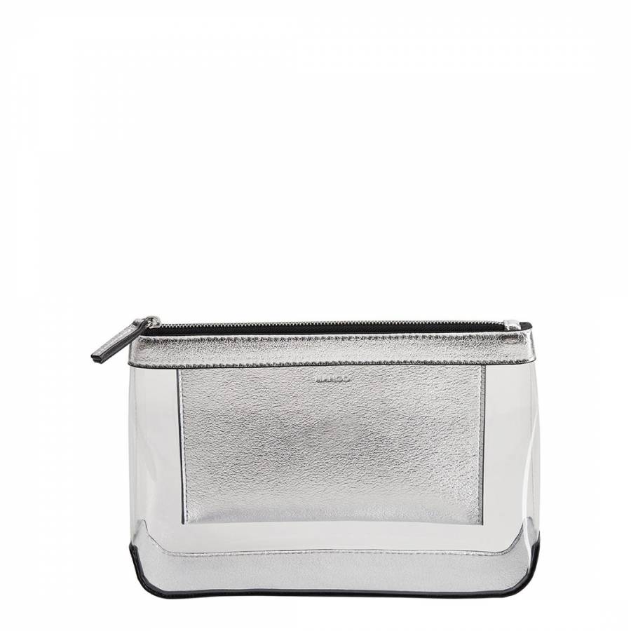 Silver Anema Cosmetic Bag - BrandAlley