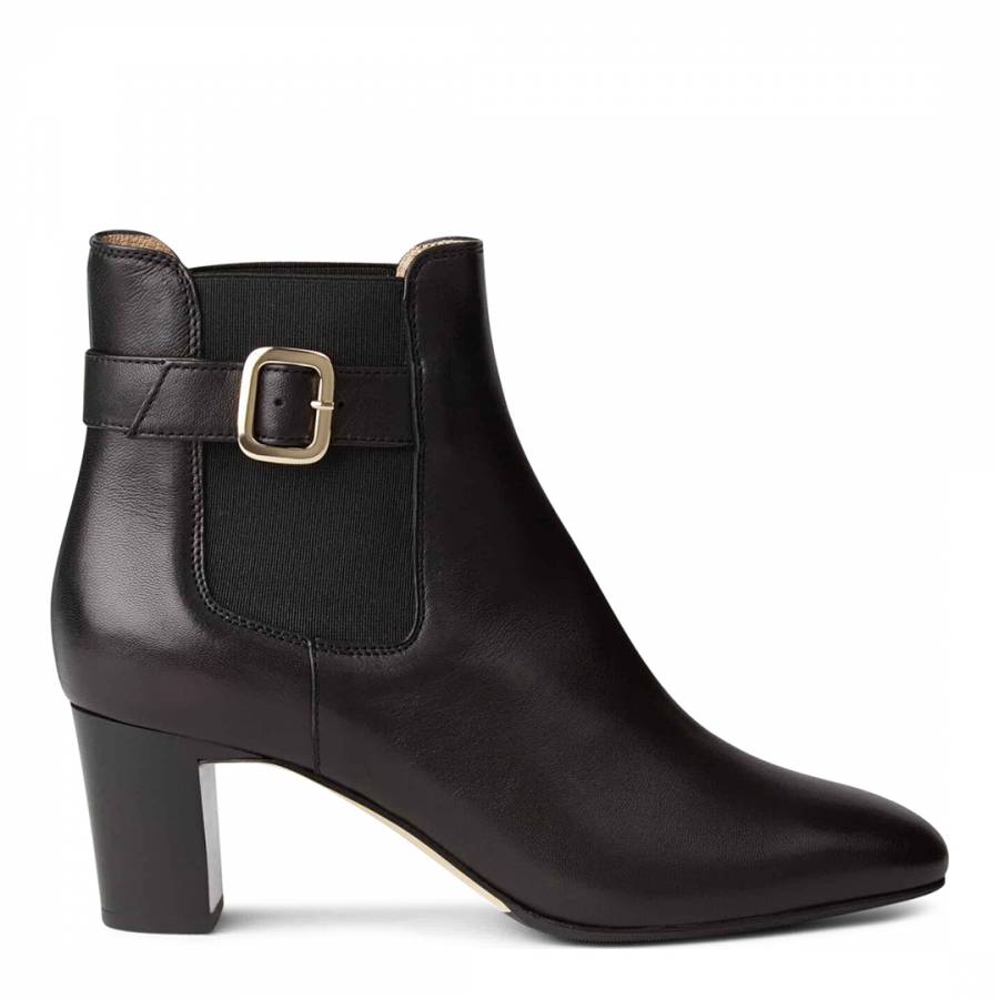 Patricia Buckle Boot Black Nappa Ankle Boot - BrandAlley