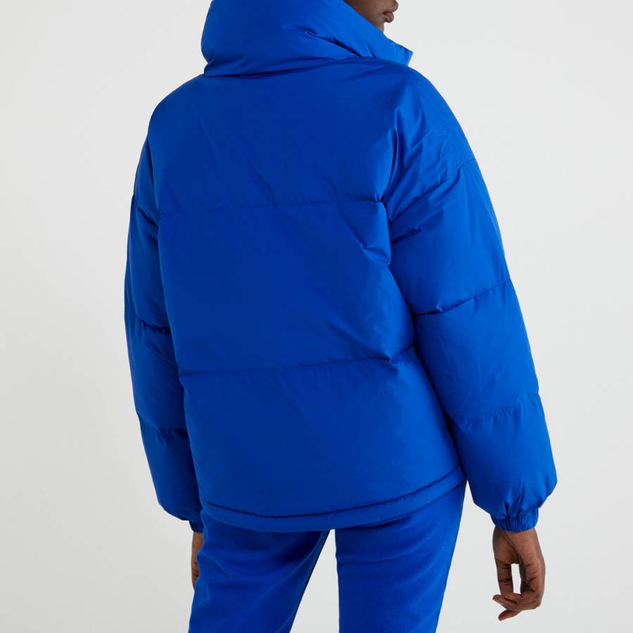 Blue Short Puffer Jacket - BrandAlley