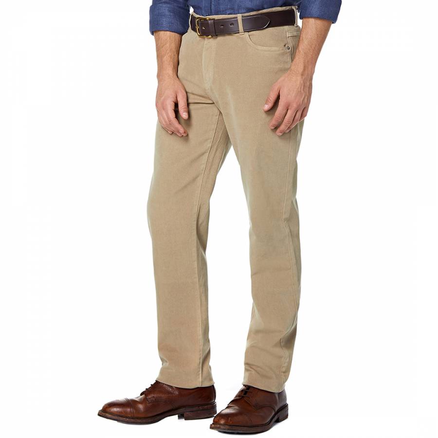 Men's Heavy Weight Cotton Sandstone Trousers - BrandAlley