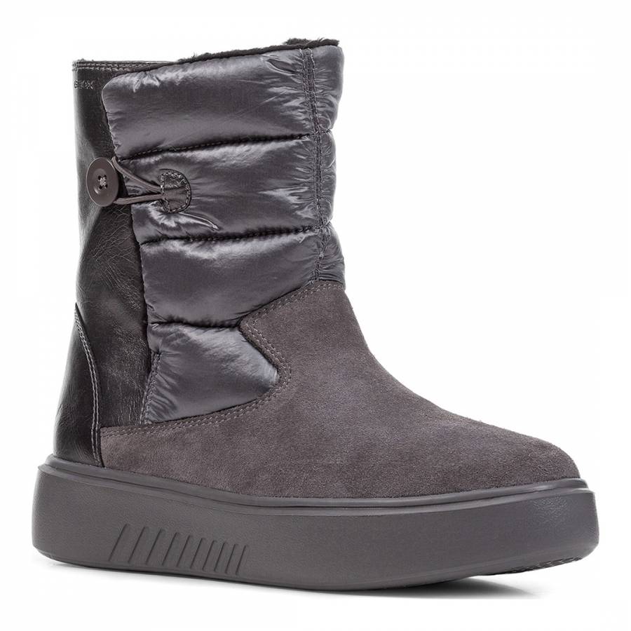 Grey Faux Lined Ankle Boots BrandAlley