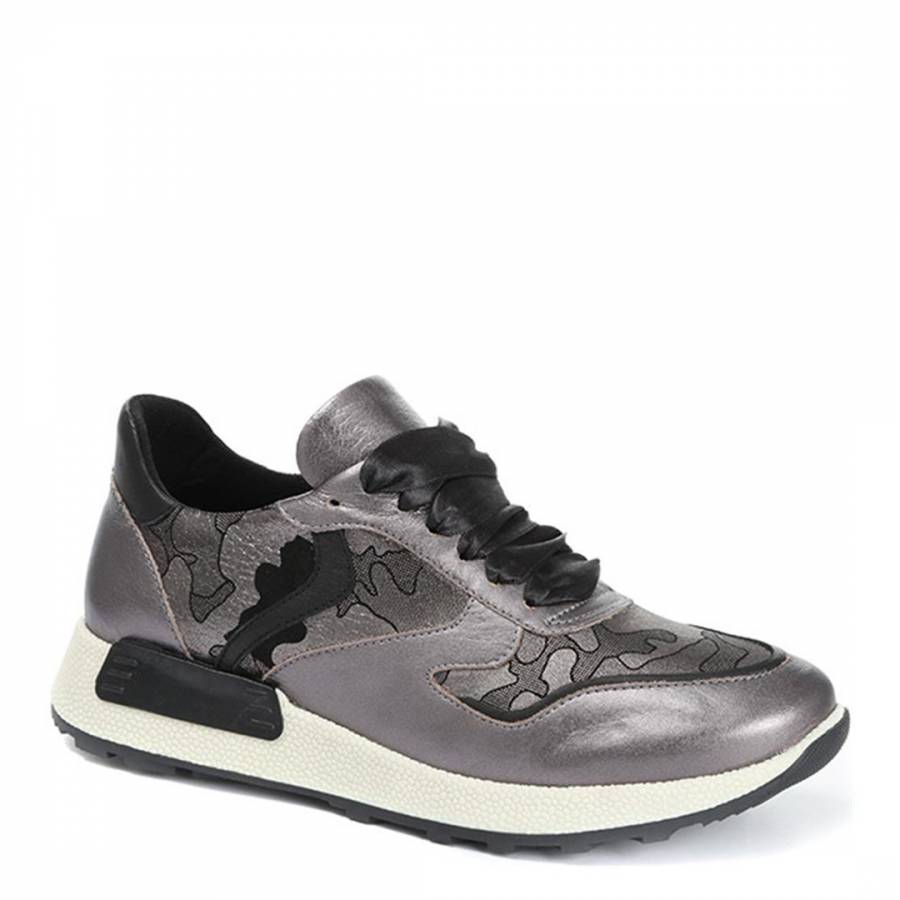 Pewter Casual Trainers - BrandAlley