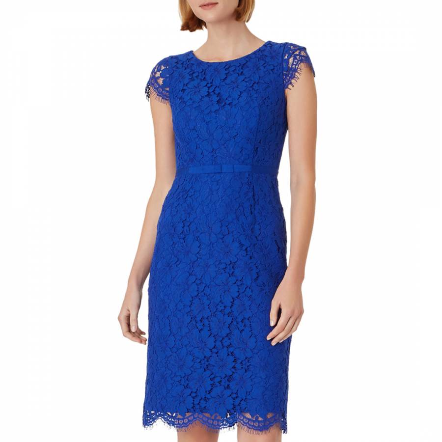 Cobalt Blue Lace Elora Dress - BrandAlley