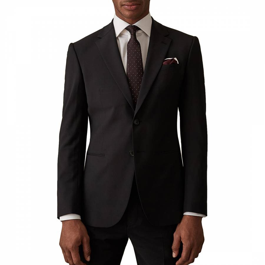 Black Hope Wool Blend Suit Jacket - BrandAlley