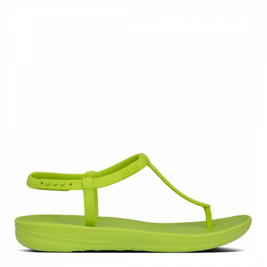 Lime Green Iqushion Splash Sandals - BrandAlley