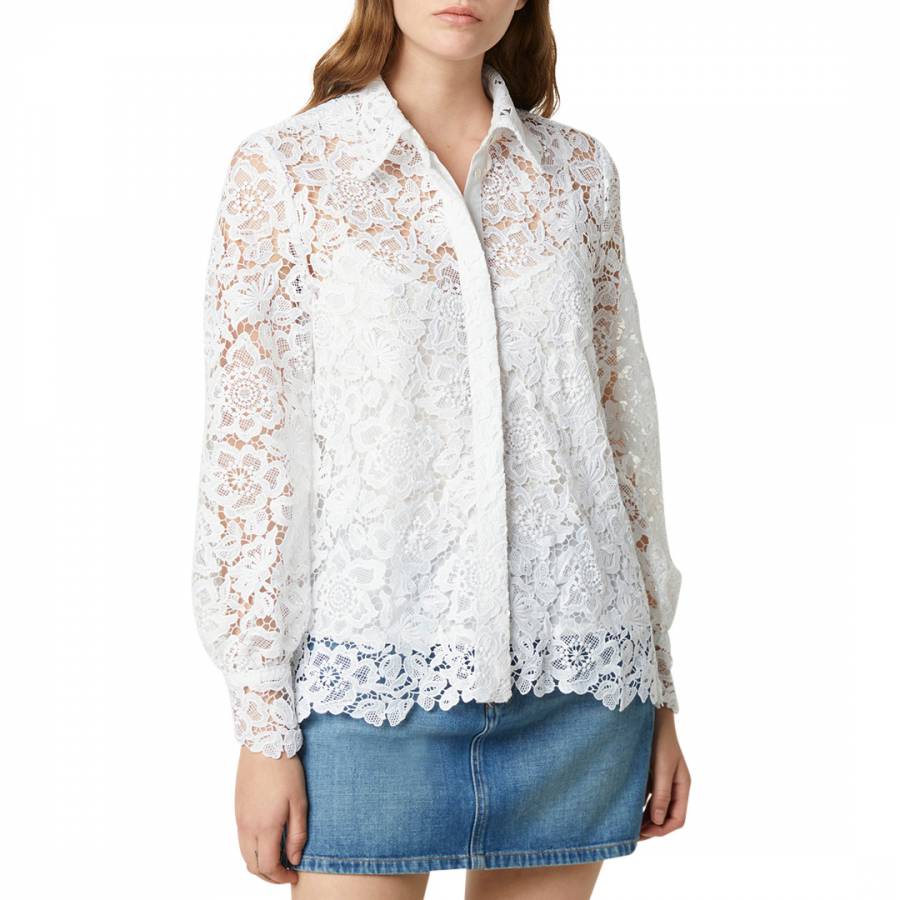 White Lace Shirt - BrandAlley