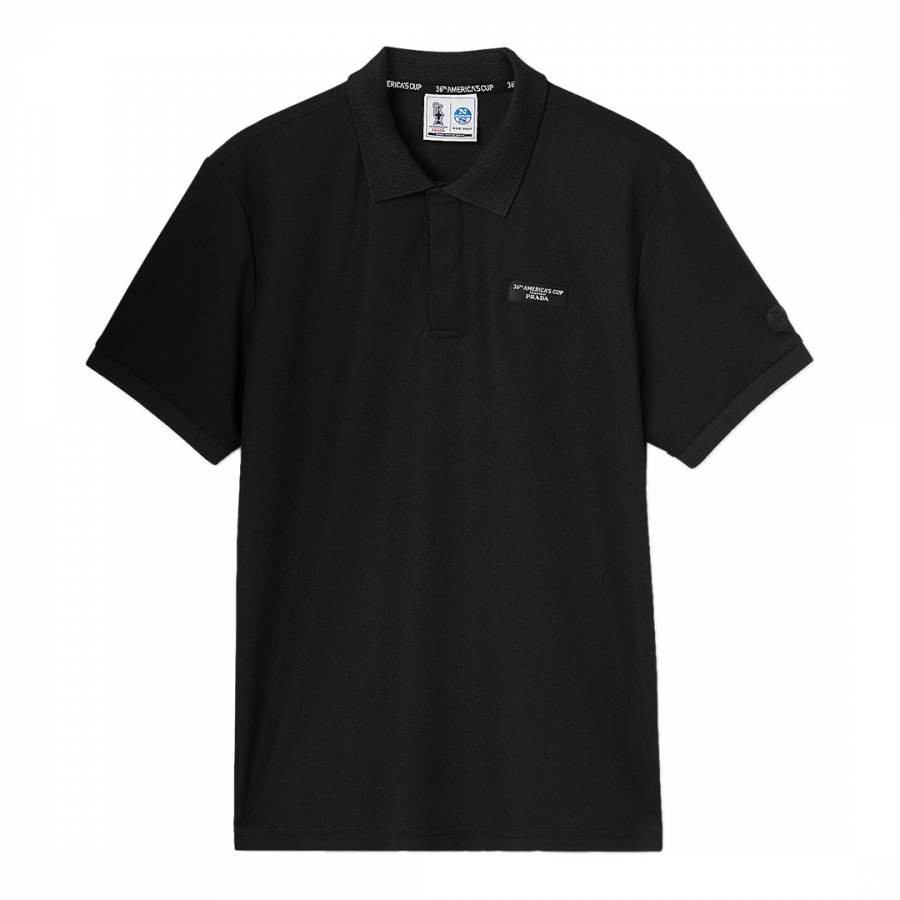Black Logo Polo Shirt - BrandAlley