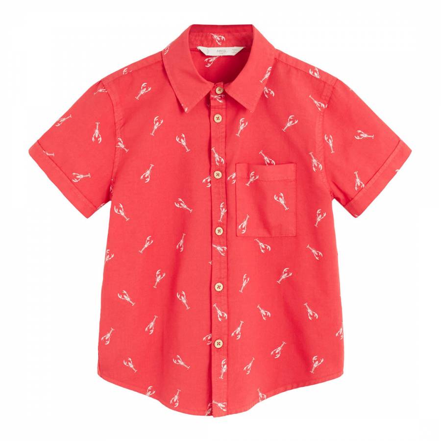 Red Lobsters Print Shirt - BrandAlley