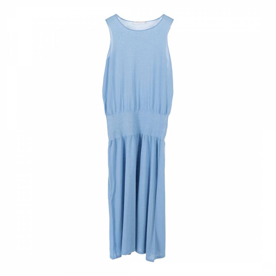 Light Blue Sleeveless Cotton Dress - BrandAlley