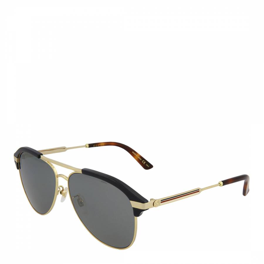 Men's Blue/Gold/Silver Gucci Sunglasses 60mm - BrandAlley