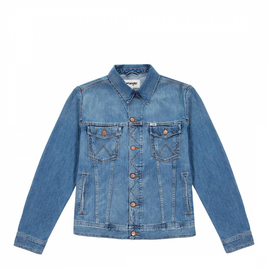 Blue Wash Authentic Cotton Denim Jacket - BrandAlley