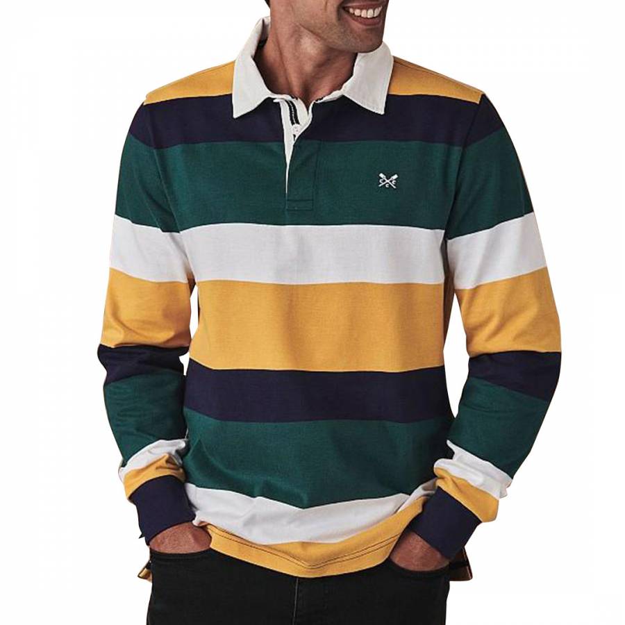 Multi Stripe Cotton Rugby Shirt - BrandAlley