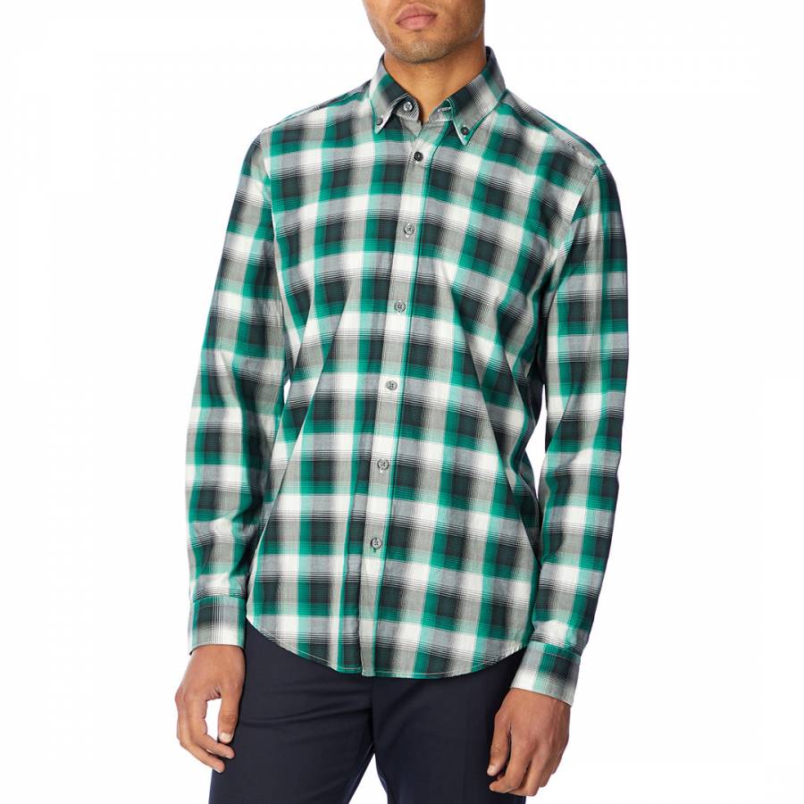 Green Check Cotton Shirt - BrandAlley