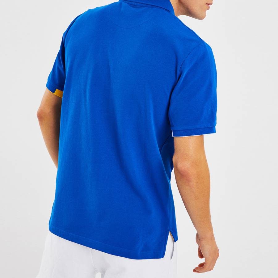 Teal Logo Cotton Polo Shirt - BrandAlley