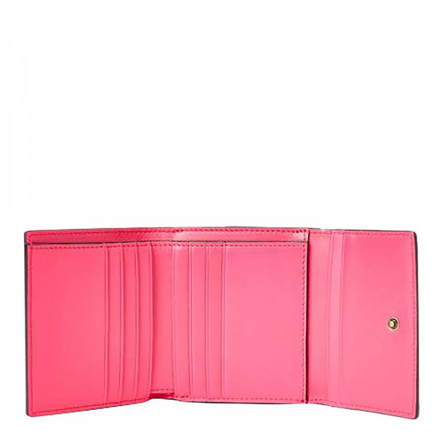 Bright Pink Small Leather Wallet - BrandAlley