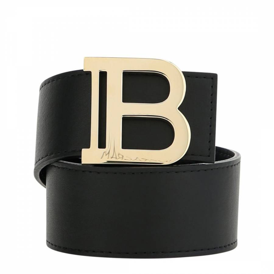Black B-Logo Belt - BrandAlley
