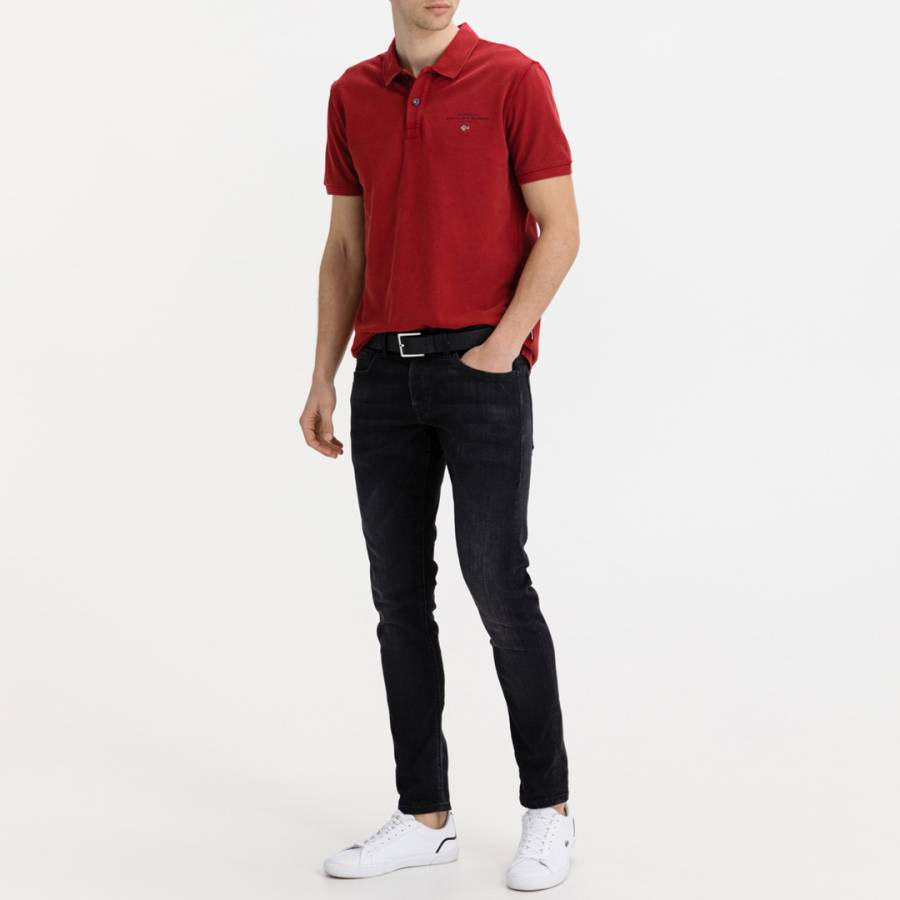 Red Cotton Polo Shirt - BrandAlley