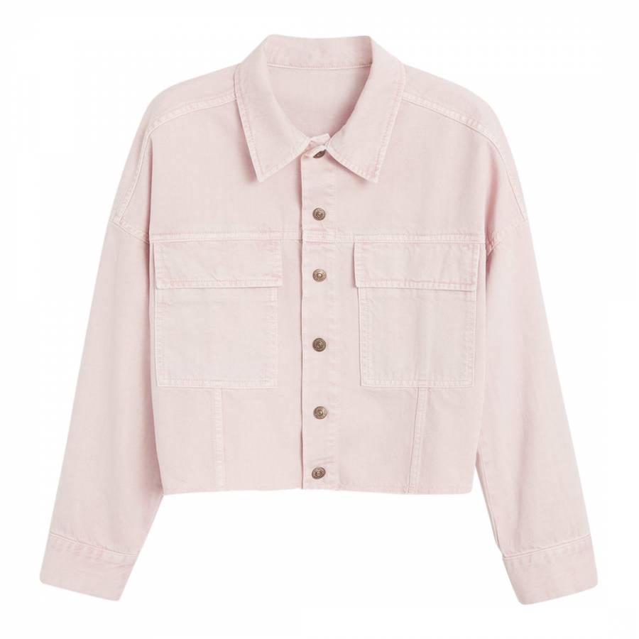 Pink Cotton Denim Jacket - BrandAlley