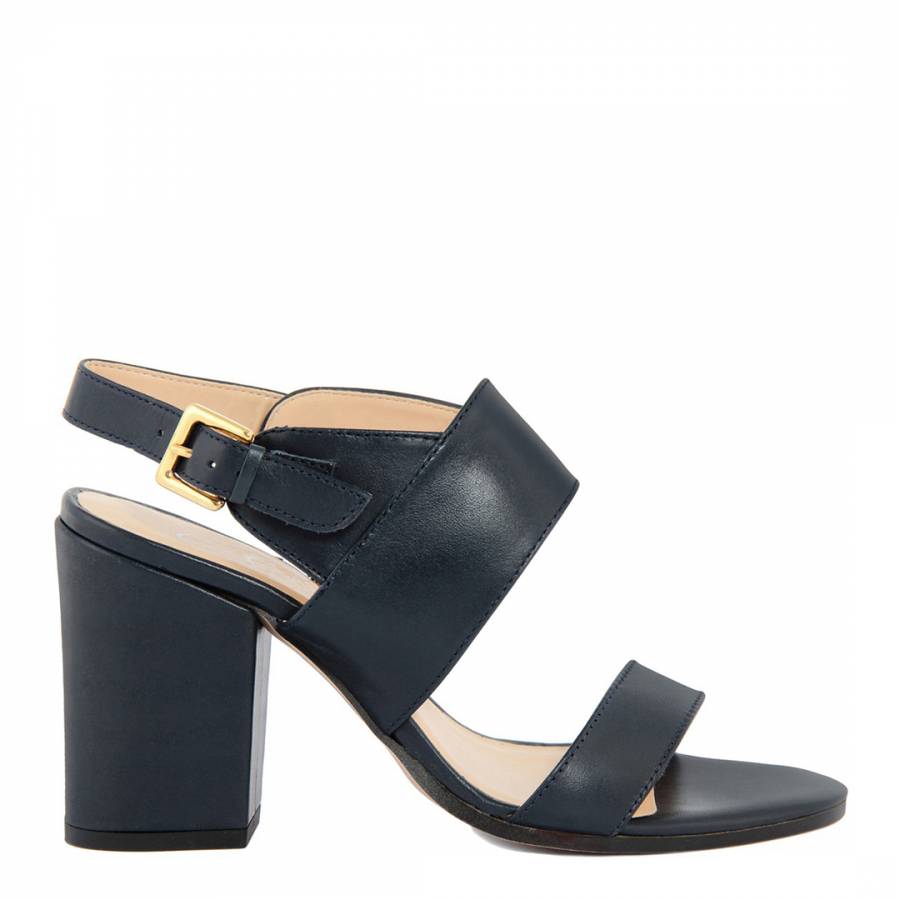 Navy Leather Sandals - BrandAlley