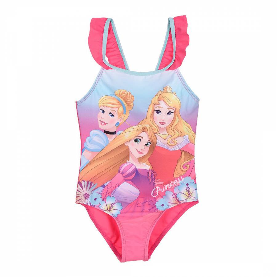 Dark Pink Princesses Swimsuit - BrandAlley