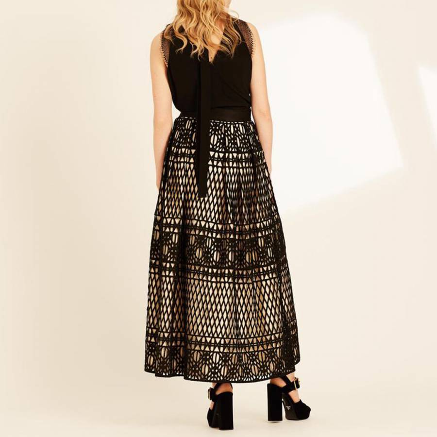 Black Long Lace Skirt - BrandAlley