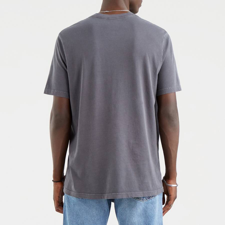 Black Relaxed Fit Logo Print Cotton T-Shirt - BrandAlley