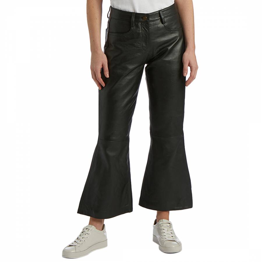 Black Leather Trousers - BrandAlley