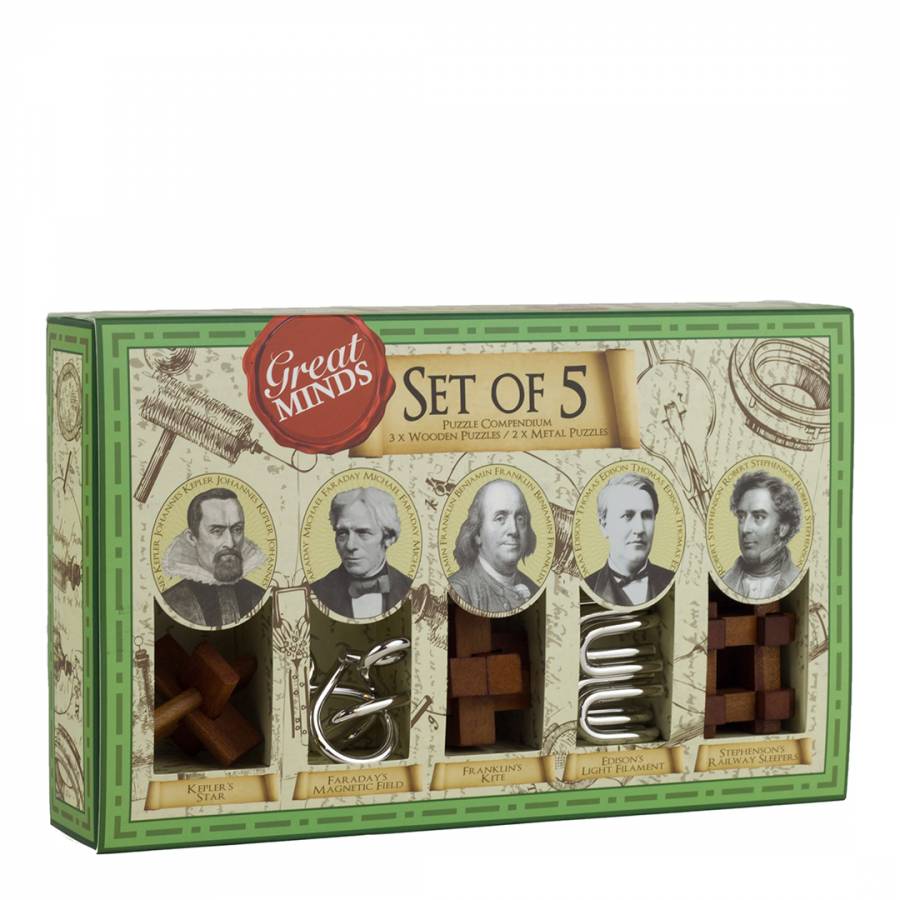 Great Minds Men’s Set of 5 Puzzles by Professor Puzzle 