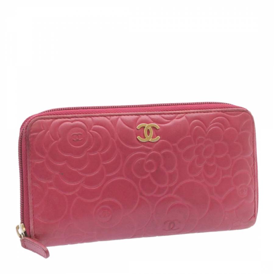 Vintage Pink Chanel Camellia Wallet - BrandAlley