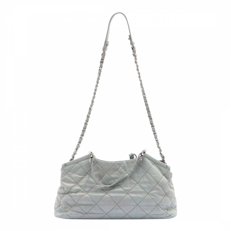 Silver Chanel Shoulder Bag - BrandAlley