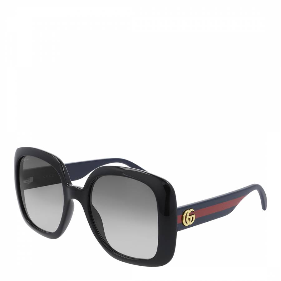 Gucci Sunglasses GG0381SN 007 Black Gray Polarized | eBay