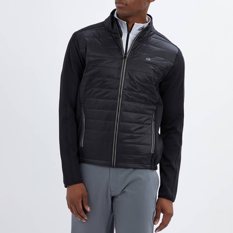 Black Quilted Stretch Jacket - BrandAlley