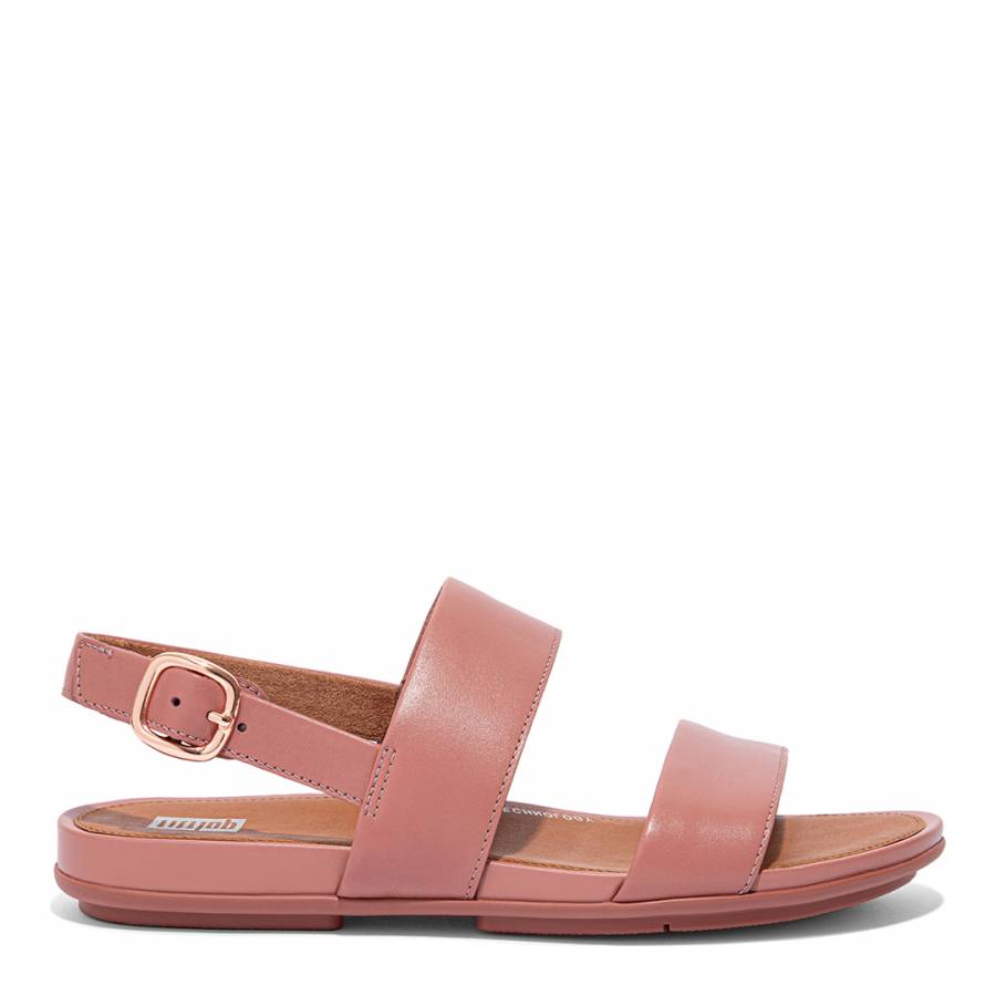 FitFlop Warm Rose Gracie Leather Back Strap Sandal