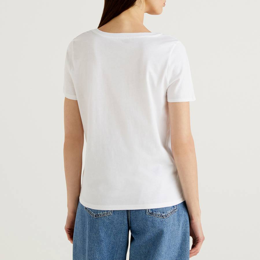 White Nature Graphic Cotton T-Shirt - BrandAlley