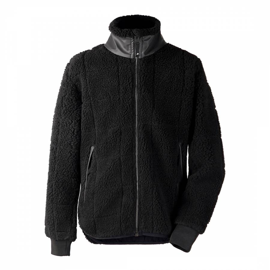 Black Bryssel High Neck Fleece Jacket - BrandAlley