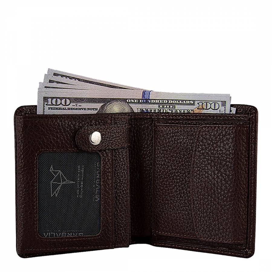 Men's Brown Canada Leather Wallet - BrandAlley