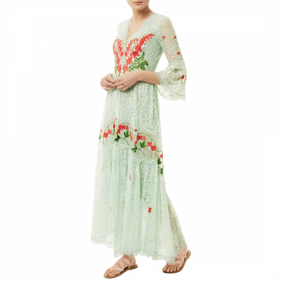 Mint Lace Midi Dress Brandalley