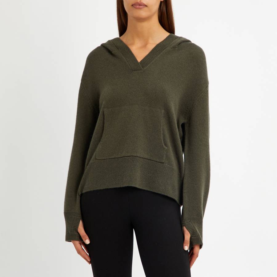 Cashmere-blend Sweater - Khaki brown - Ladies