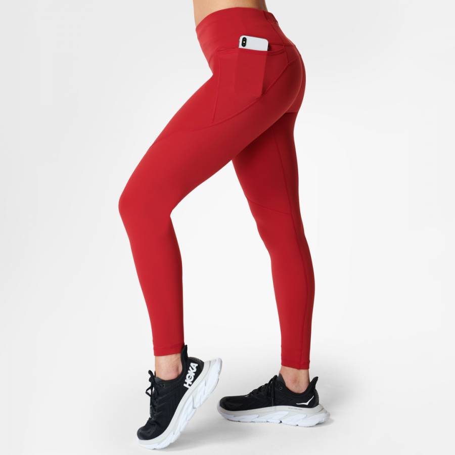 Sweaty Betty POWER WORKOUT LEGGINGS - Leggings - vine red/red
