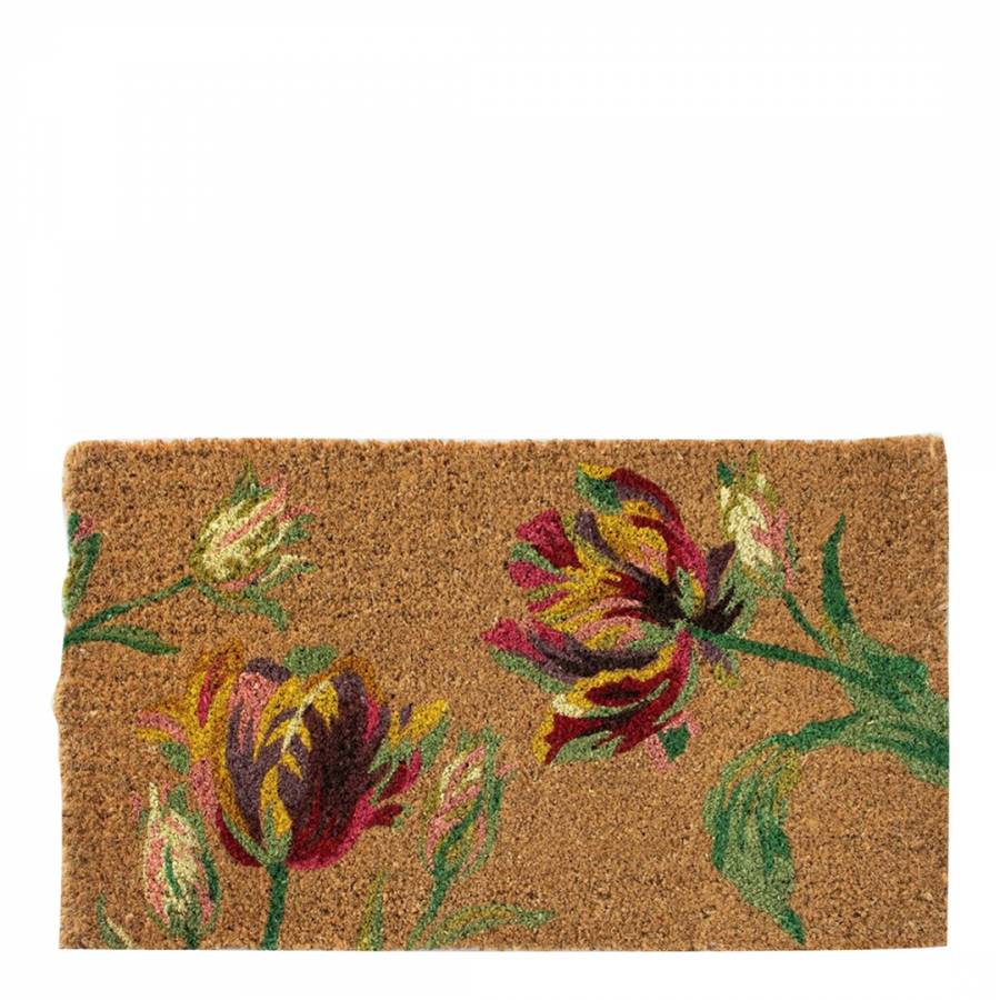 Peeping Cats Handwoven Coconut Fiber Doormat - Entryways