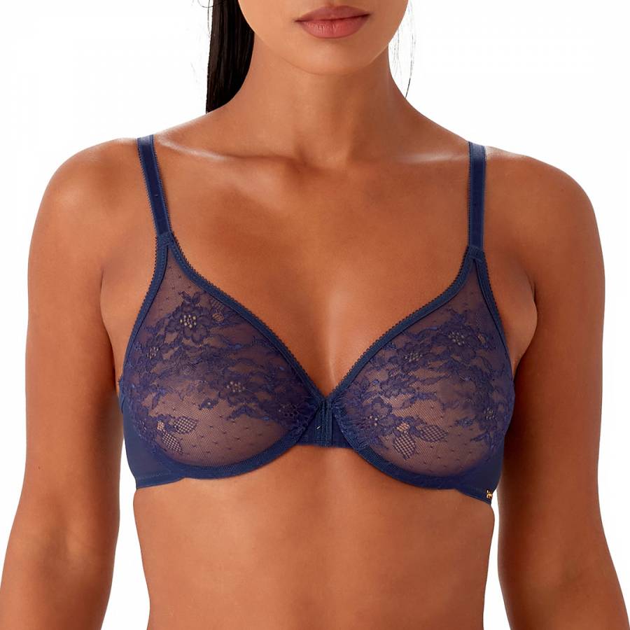 Figleaves Underwired Juliette lace T-Shirt Bra Size 30F Red